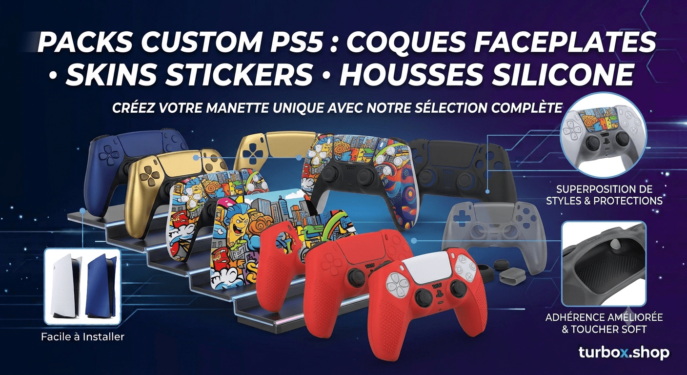 Custom Manettes : Coques, Stickers & Silicone - TURBOX