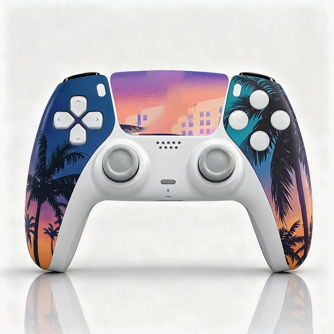 Coque de manette PS5 avec design illustratif inspiré de GTA VI - TURBOX