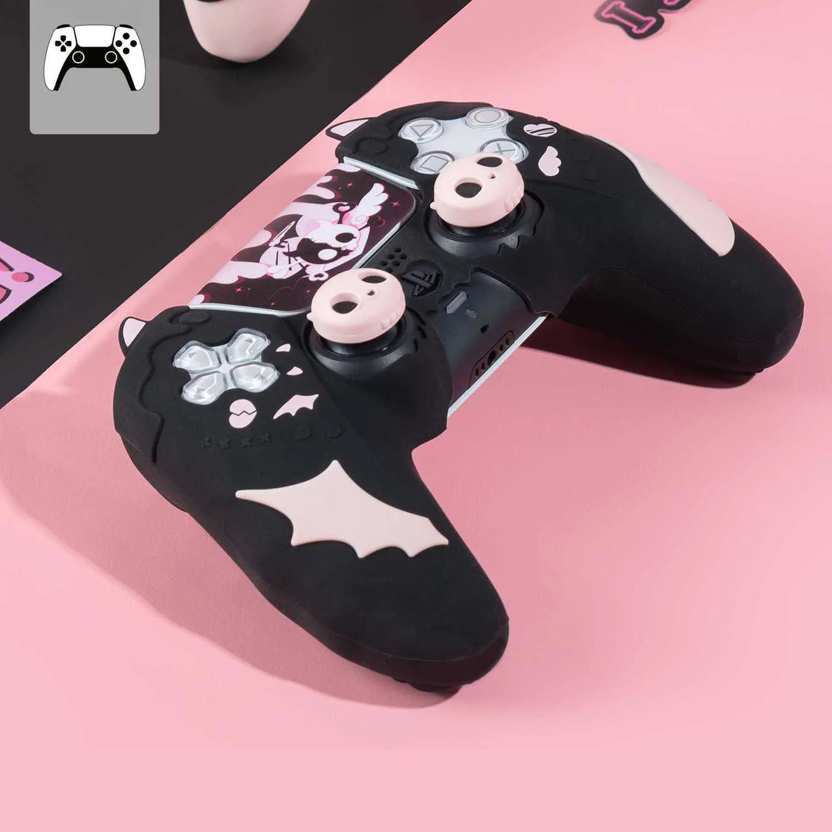 Pack Custom Manette PS5 Kawaii Star Wings – Protection Silicone & Accessories - TURBOX