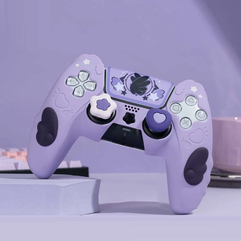 Pack Custom Manette PS5 Kawaii Star Wings – Protection Silicone & Accessories - TURBOX