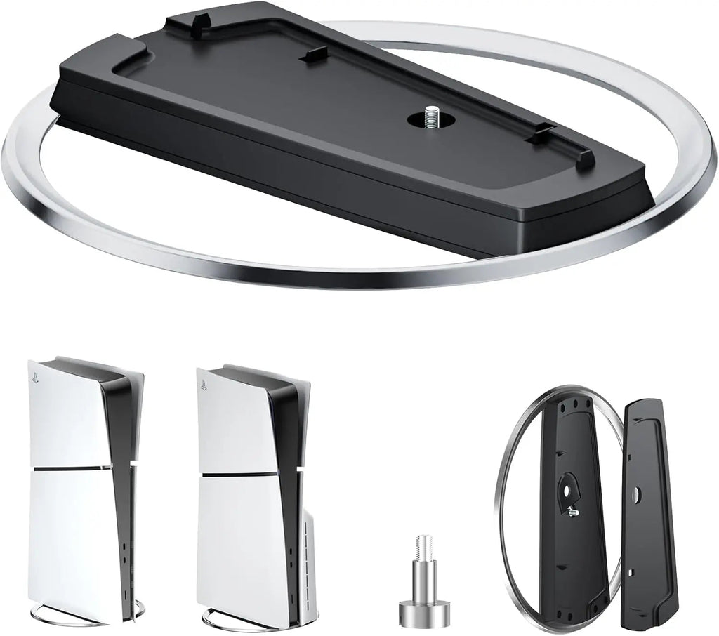 Socle vertical pour PS5 / PS5 Slim / PS5 Pro – Support de fixation anti-basculement - TURBOX