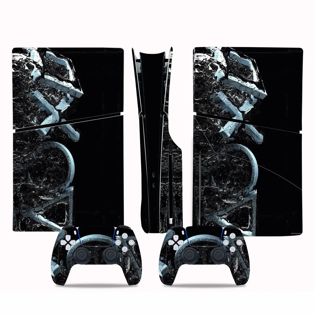Sticker Console PS5 Slim (Édition Disc/Digital) & 2 Manettes DualSense - TURBOX