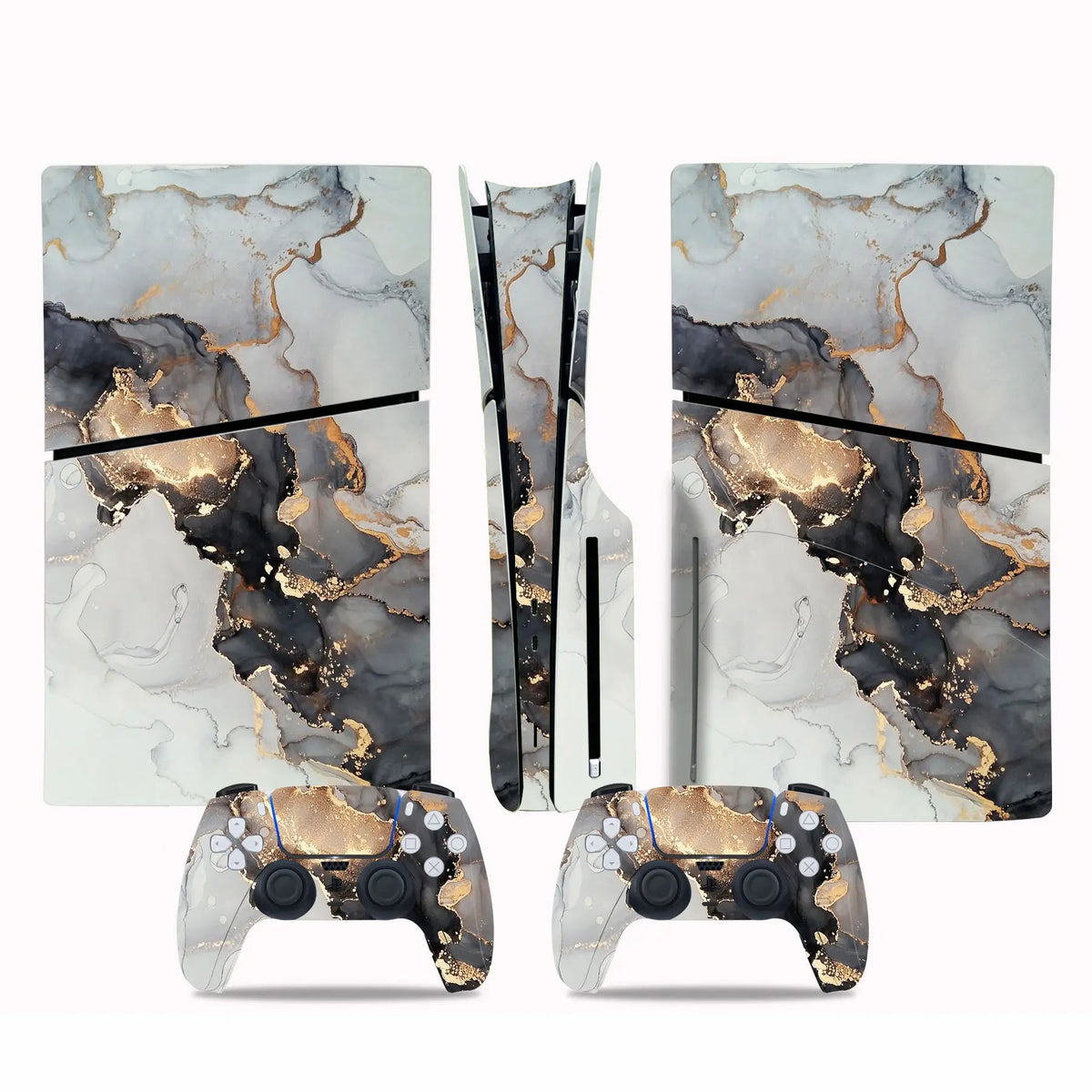 Sticker Console PS5 Slim (Édition Disc/Digital) & 2 Manettes DualSense - TURBOX