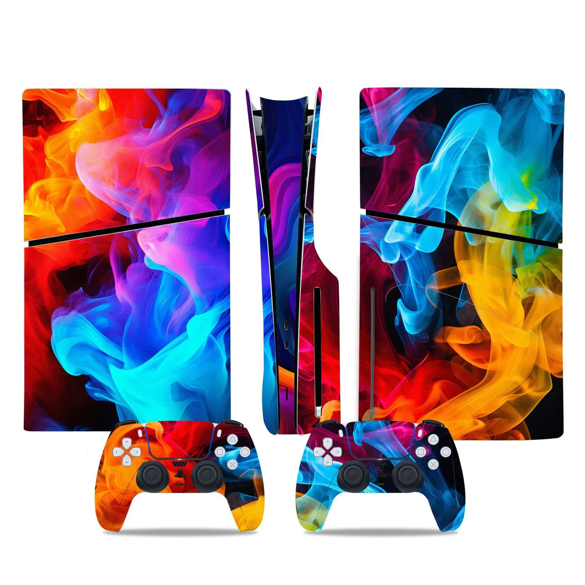 Sticker Console PS5 Slim (Édition Disc/Digital) & 2 Manettes DualSense - TURBOX