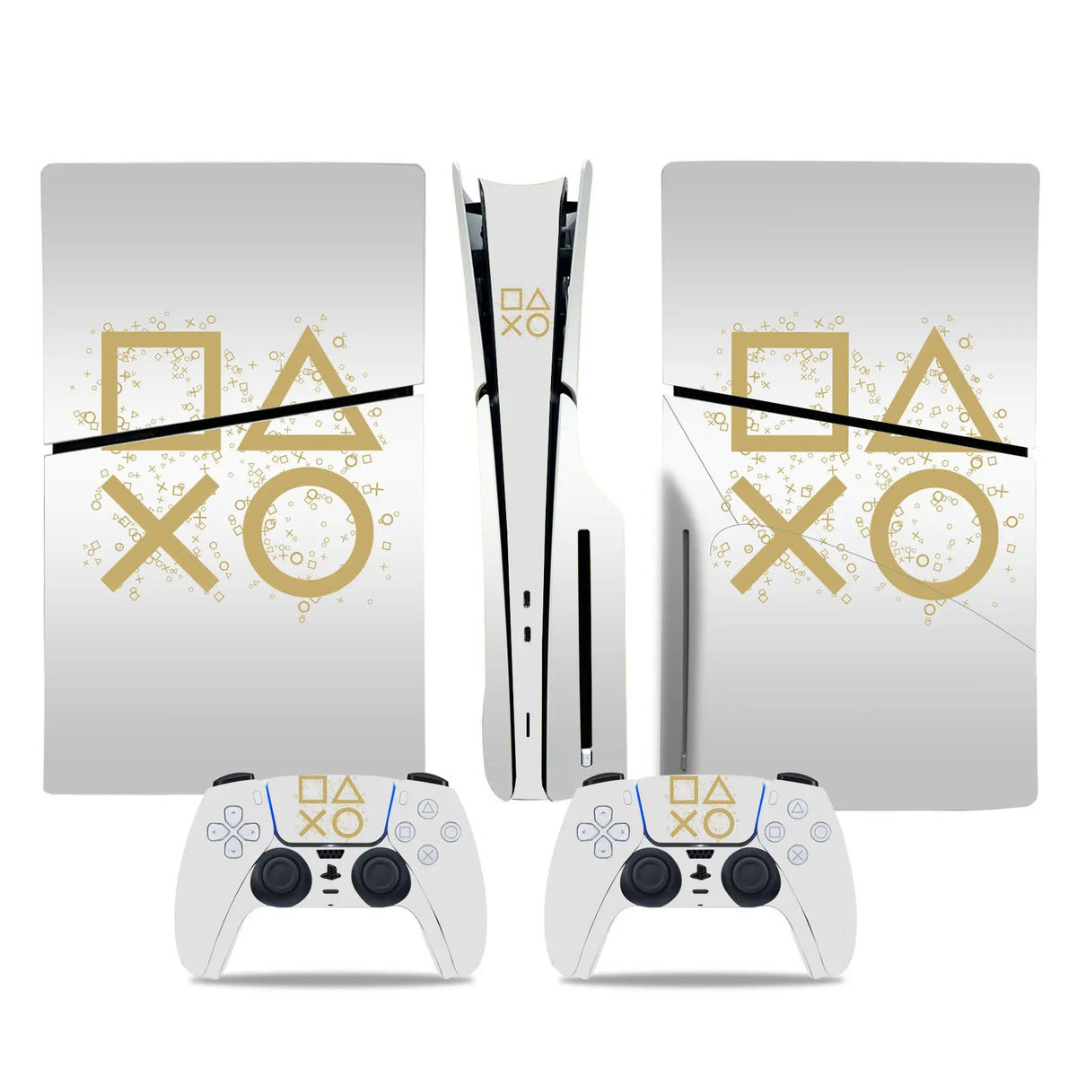 Sticker Console PS5 Slim (Édition Disc/Digital) & 2 Manettes DualSense - TURBOX