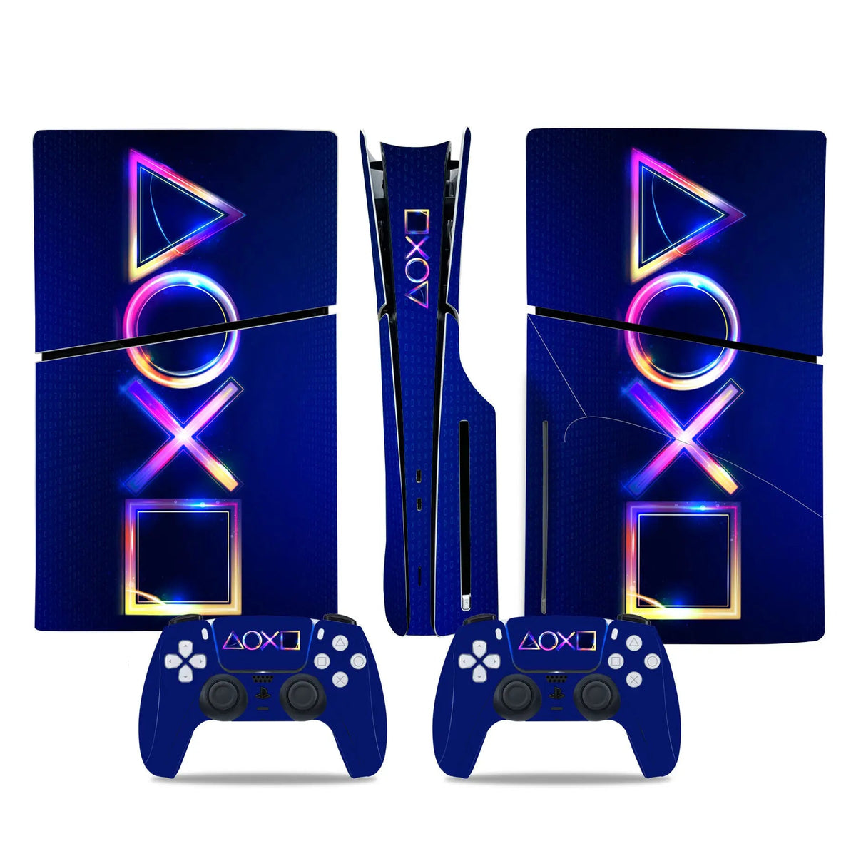 Sticker Console PS5 Slim (Édition Disc/Digital) & 2 Manettes DualSense - TURBOX