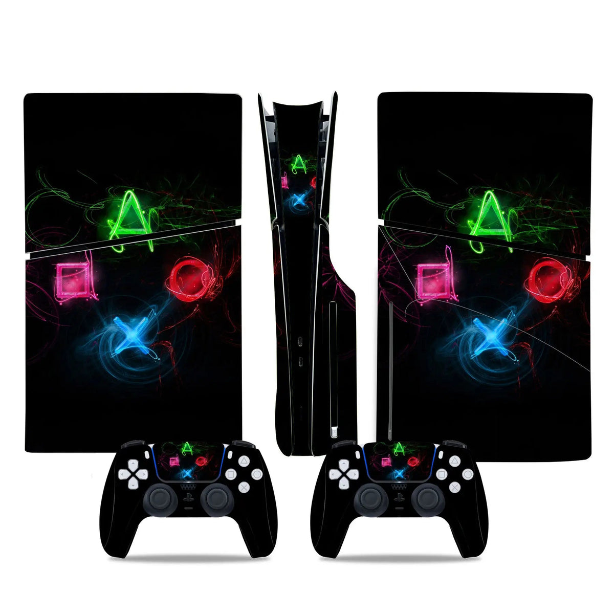 Sticker Console PS5 Slim (Édition Disc/Digital) & 2 Manettes DualSense - TURBOX