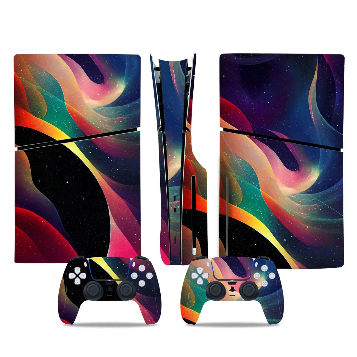 Sticker Console PS5 Slim (Édition Disc/Digital) & 2 Manettes DualSense - TURBOX