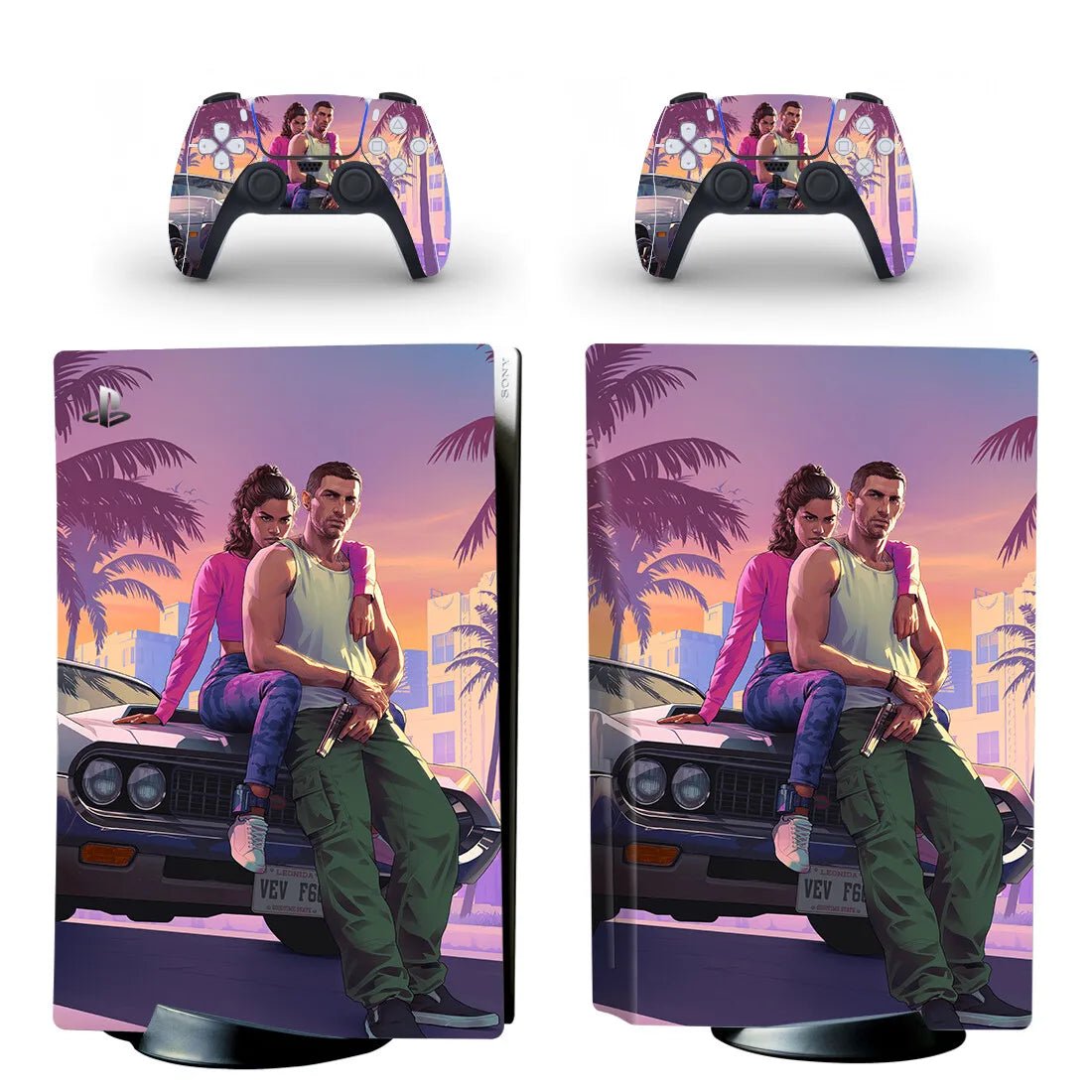 Sticker Covering GTA VI PS5 & manettes - TURBOX