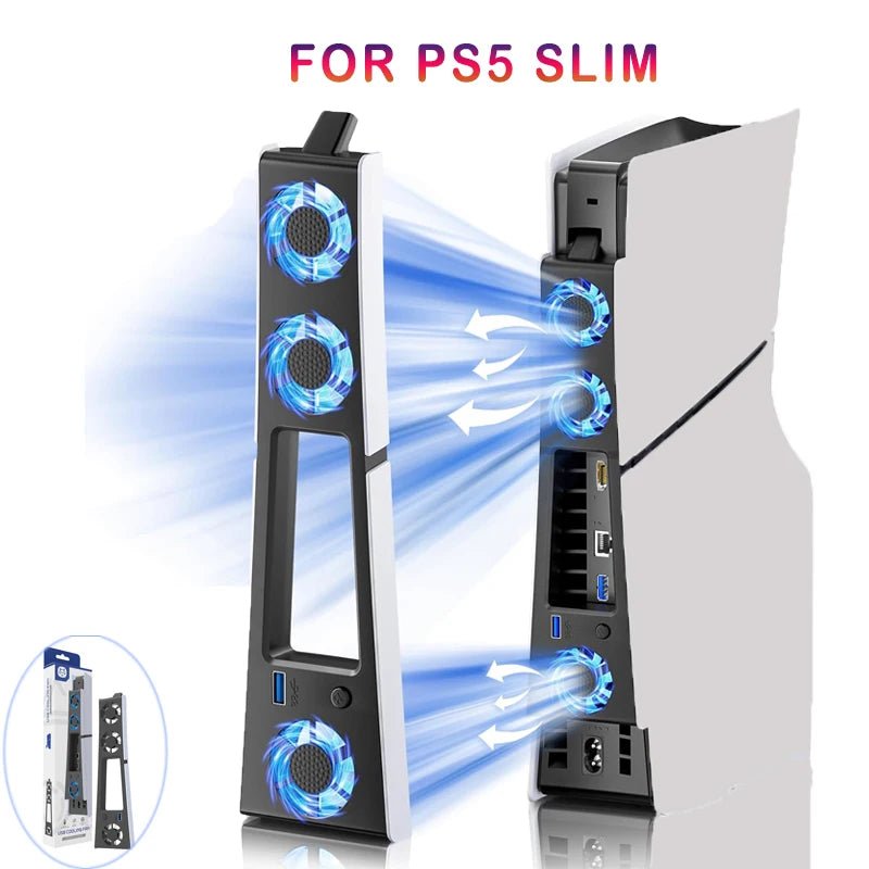 Ventilateur de refroidissement avec Led pour PS5 SLIM - TURBOX